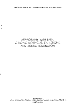 Volume XII - Separata Artropathy With Rash Chronic Meningitis Eye Lesions And Mental Retardation