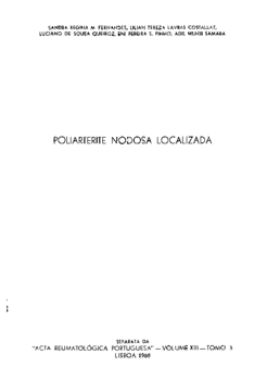 Volume XIII - Separata Poliarterite Nodosa Localizada